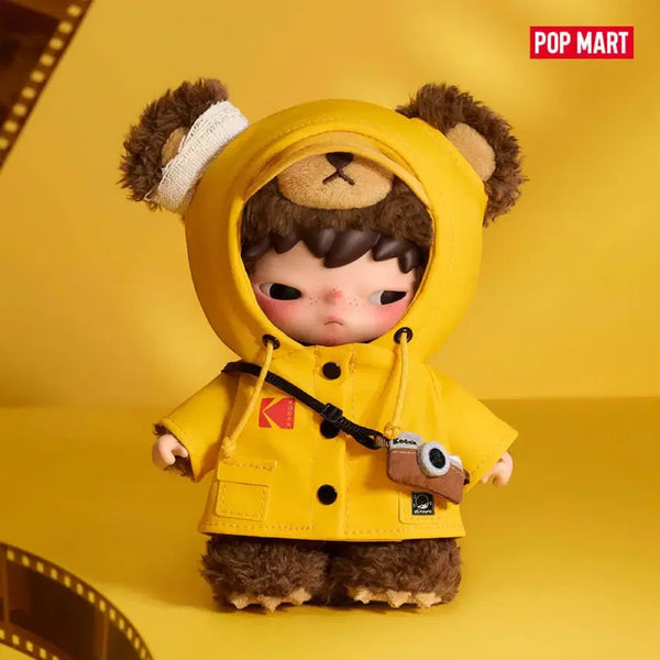 [BUNJANG] Hirono x Kodak Raincoat Bear Keychain / 히로노 x 코닥 레인코트 곰인형키링