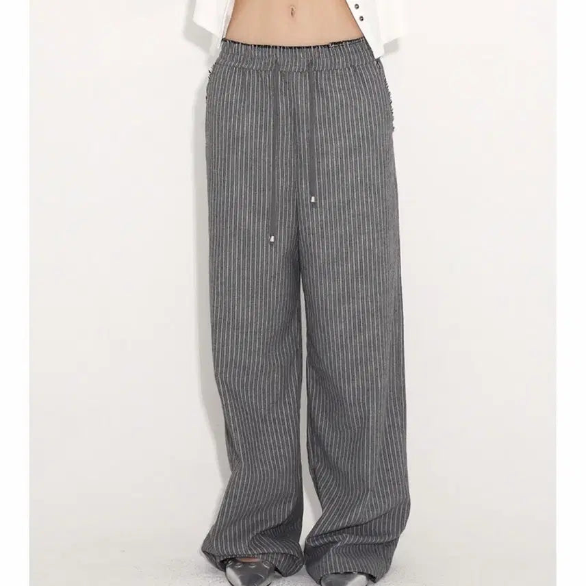 [BUNJANG] Pollysuem Stripe Bending Jogger Pants FINAL EFFORTLESS PANTS [BLACK] / 폴리수엠 스트라이프 밴딩 조거 팬츠 FINAL EFFORTLESS PANTS [BLACK]