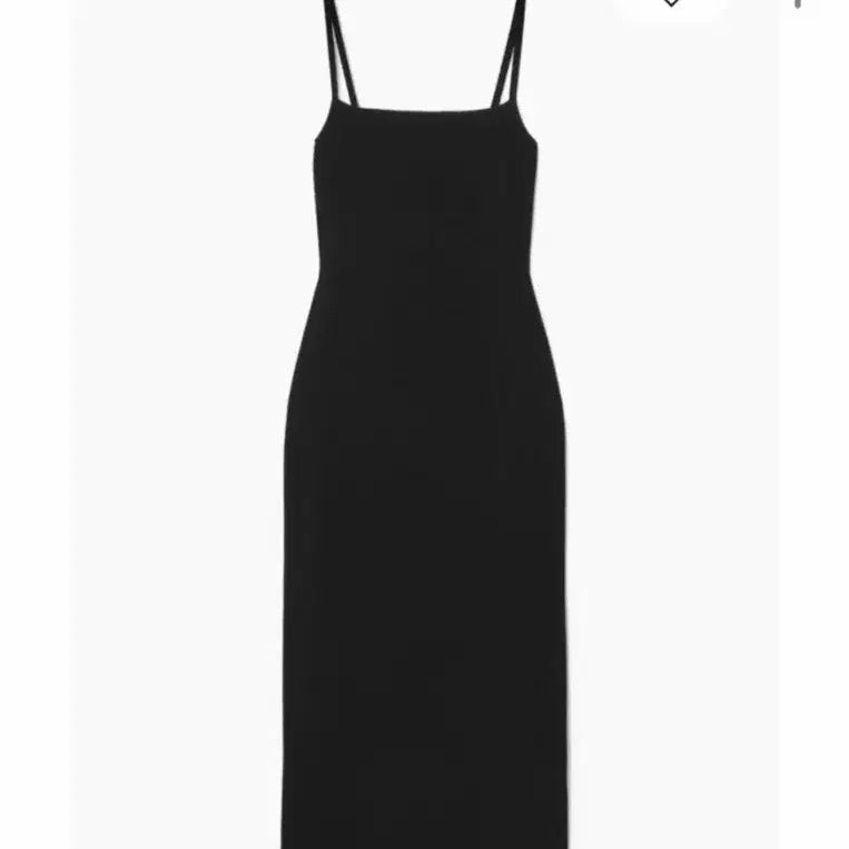[BUNJANG] COS Square Neck Knit Slip Dress XS Black / cos 코스 스퀘어 넥 니트 슬립 드레스 xs 블랙 새상품