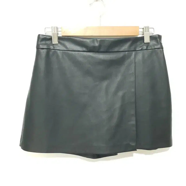 [BUNJANG] ZARA Leather Wrap Skirt Pants - Medium / 자라 레더 랩 치마 바지 M_M3111