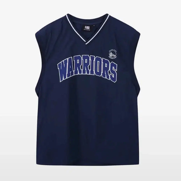 [BUNJANG] NBA Warriors Sleeveless Top Nylon L / 새상품 엔비에이 NBA 워리어스 민소매 나일론소재 L사이즈