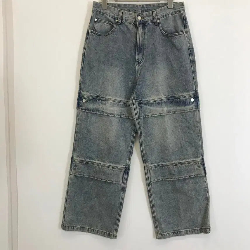 [BUNJANG] Intempormood Side Strap Denim Pants L / 인템포무드 사이드 스트랩 데님팬츠 [L]