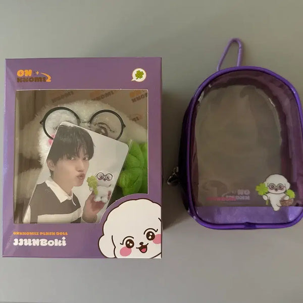 [BUNJANG] ONF ONCOMIZ Joonboki Plush Doll + PVC Pouch / 온앤오프 온꼬미즈 쭌복이 플러시 인형