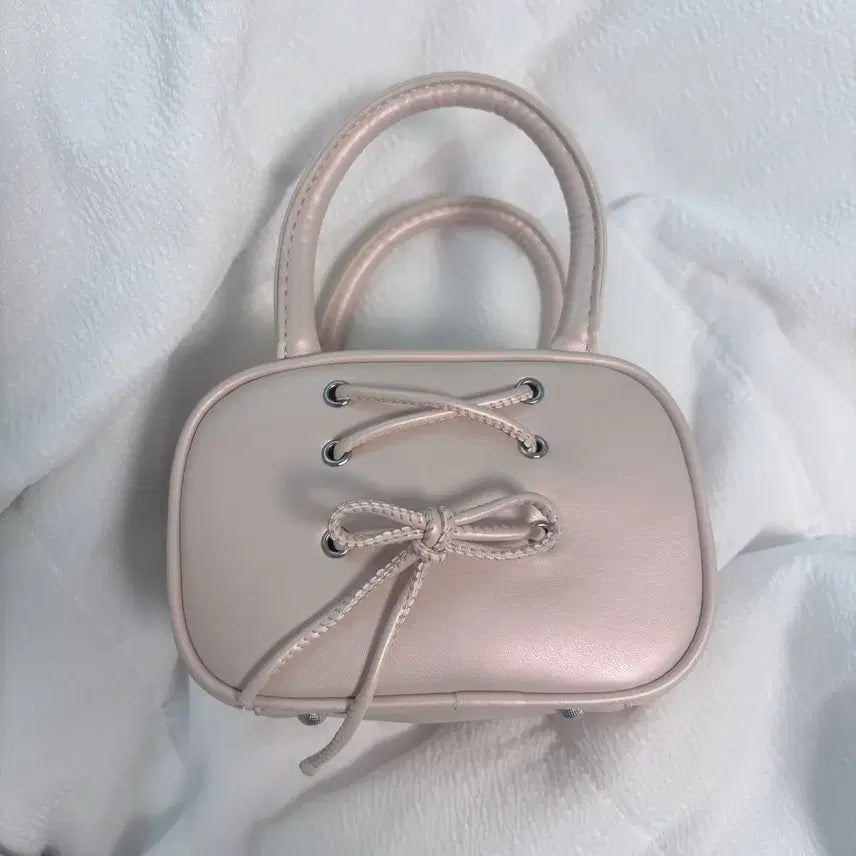 [BUNJANG] Satin Shoulder Bag Pink / 새틴 숄더백 핑크