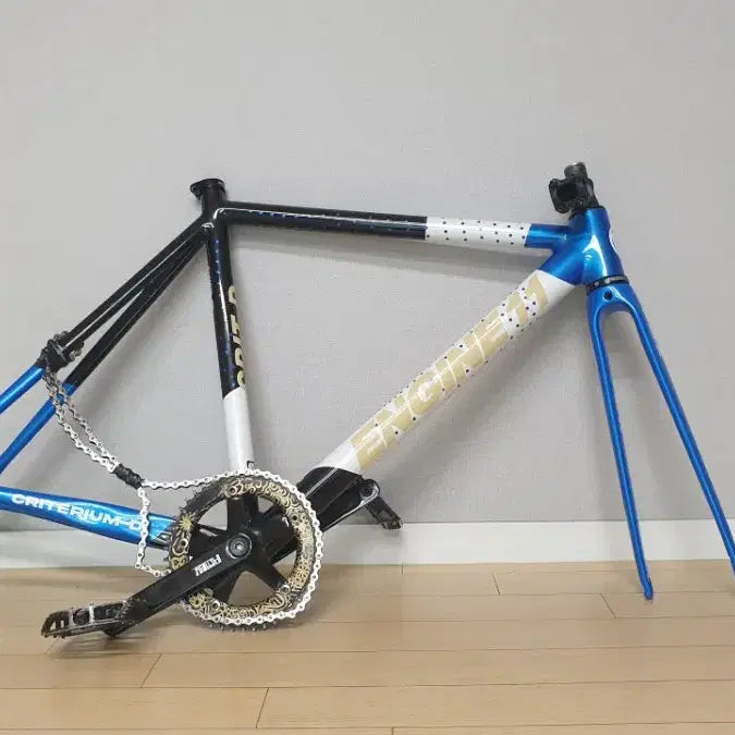 [BUNJANG] Engine 11 Crit.D Frame Set, Crank Set, Stem - Blue/White/Black / 엔진 11 크릿디 프셋 크셋 팝니다