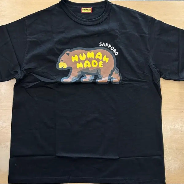 [BUNJANG] Human Made Animal Graphic T-Shirt Bear Black XL / 휴먼 메이드 애니멀 그래픽 티셔츠 베어 블랙 xl105 새상품