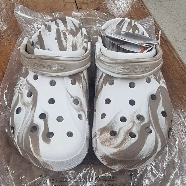 [BUNJANG] Crocs Classic Marble Pattern Sandals / 크록스 클래식 마블 패턴 샌들 250