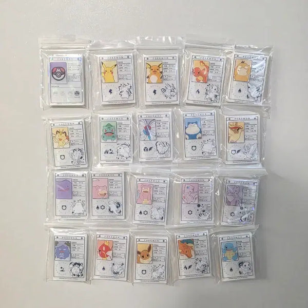 [BUNJANG] Lotteeria Pokemon Magnet Set (20 Types) / 롯데리아 포켓몬 마그넷 20종
