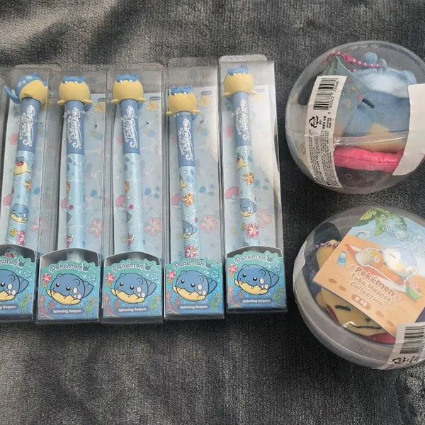 [BUNJANG] Pokemon Daegulleo Ballpoint Pen 5-Piece Set + Daegulleo Gacha / 포켓몬 팝업 대굴레오 볼펜 5개+대굴레오 가챠