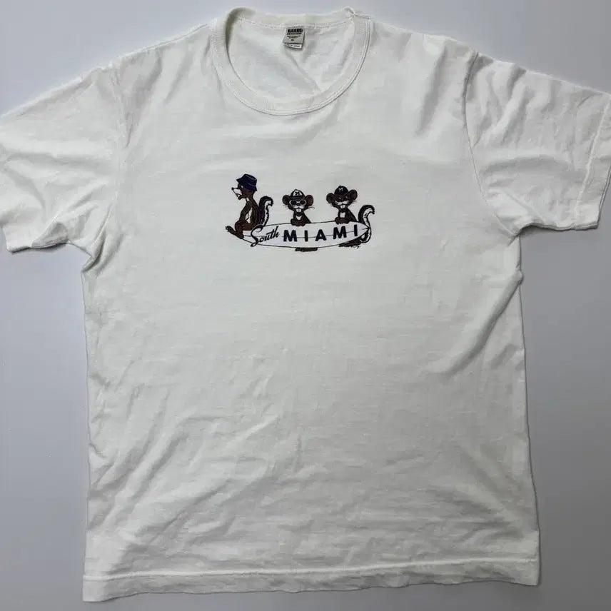 [BUNJANG] Bants Outfitters Tsuri-ami Print Short Sleeve T-Shirt XL / 반스아웃피터스 반팔 티셔츠