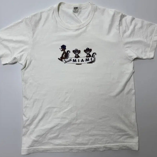 [BUNJANG] Bants Outfitters Tsuri-ami Print Short Sleeve T-Shirt XL / 반스아웃피터스 반팔 티셔츠