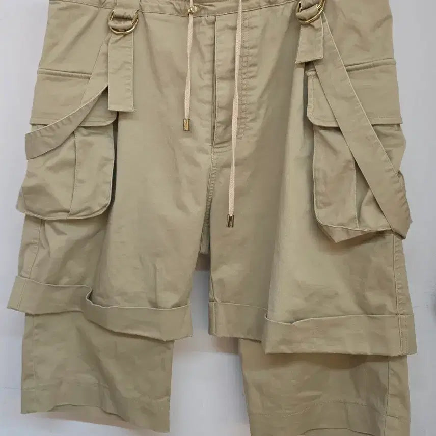 [BUNJANG] Balmain Cargo Shorts Beige Cotton / 발망 카고 반바지
