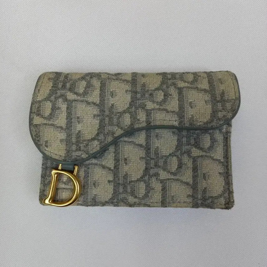 [BUNJANG] Dior Saddle Card Holder Gray S5611CTZQ-M932 / 디올 새들 카드지갑 그레이 S5611CTZQ-M932