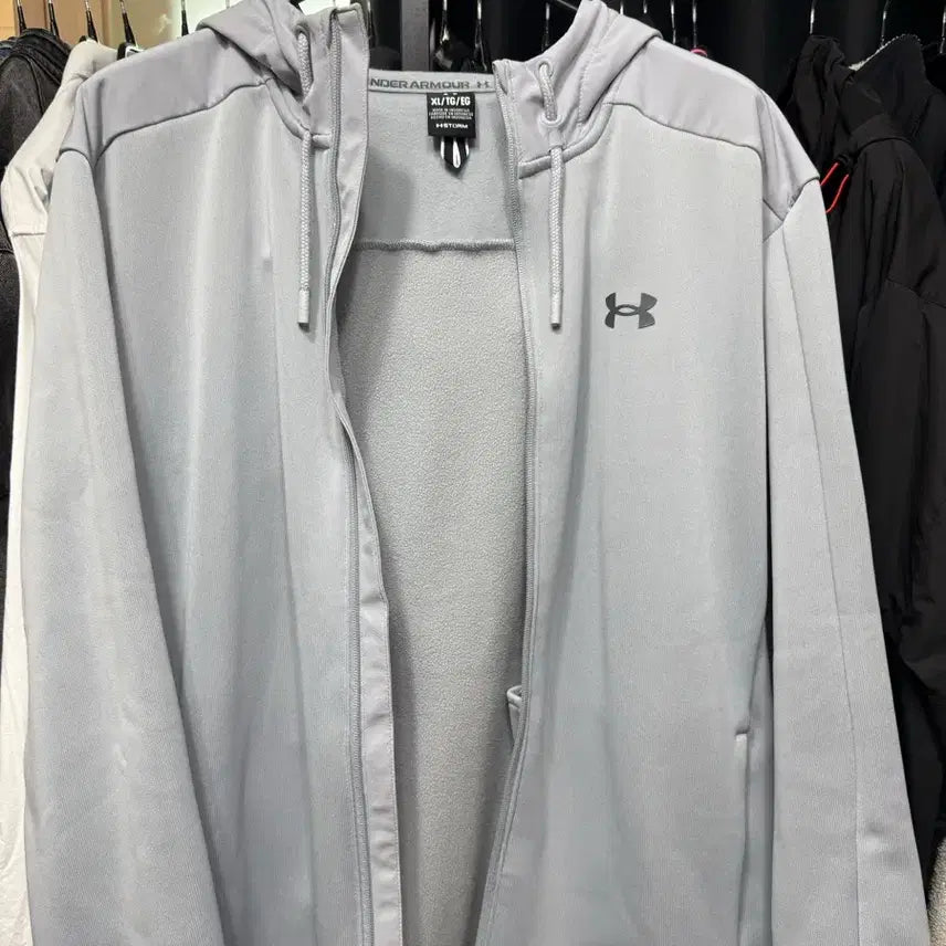 [BUNJANG] Under Armour Grey Hoodie Zip-Up XL / 언더아머 후드집업 그레이 XL