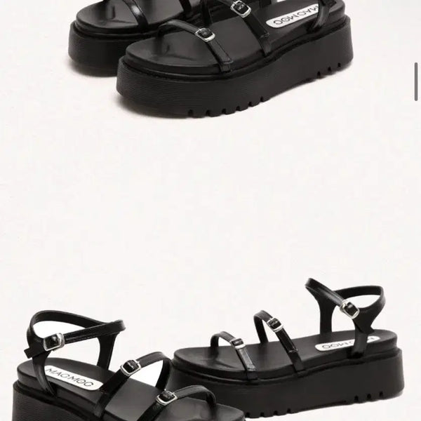 [BUNJANG] MACMOC Maeve Platform Strap Sandals 6cm / 마크모크 Maeve 5Color 통굽 플랫폼 스트랩 샌들 6Cm 245