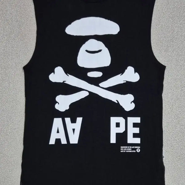[BUNJANG] AAPE by A Bathing Ape Black Camo Tank Top (L) / 베이프 AAPE 탱크탑 나시 블랙 카모