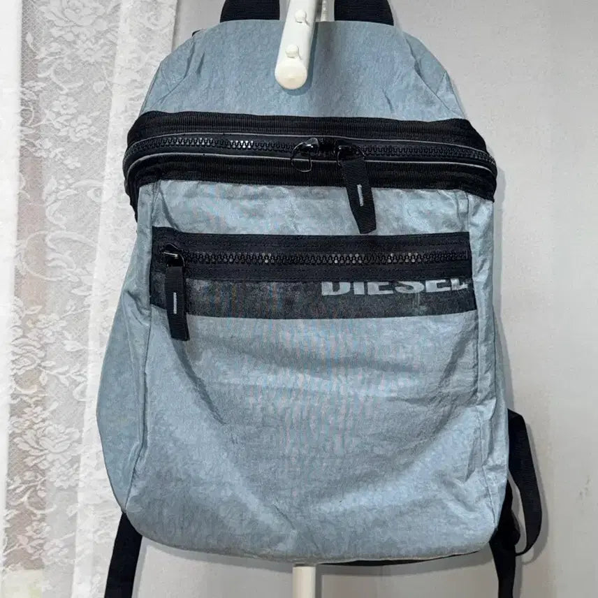 [BUNJANG] Diesel Light Blue Backpack / Diesel 디젤 백팩 라이트블루