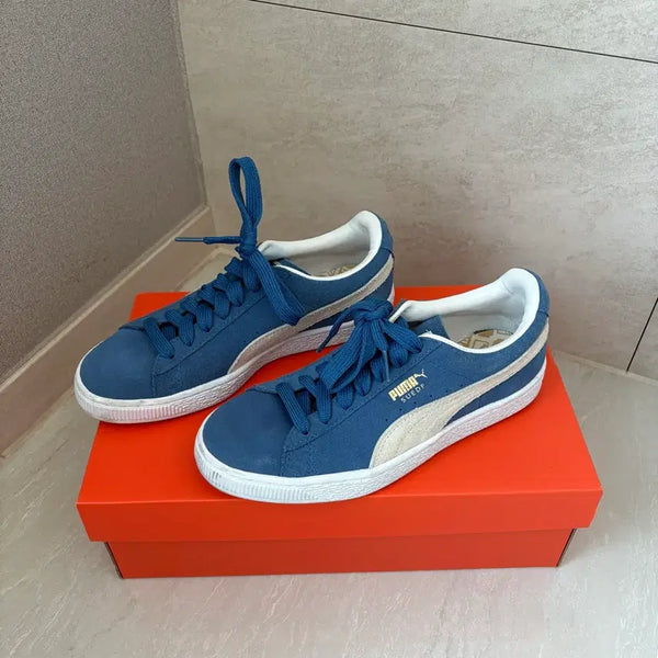 [BUNJANG] Puma Suede Classic Blue Sneakers / 푸마 스웨이드 블루 스니커즈