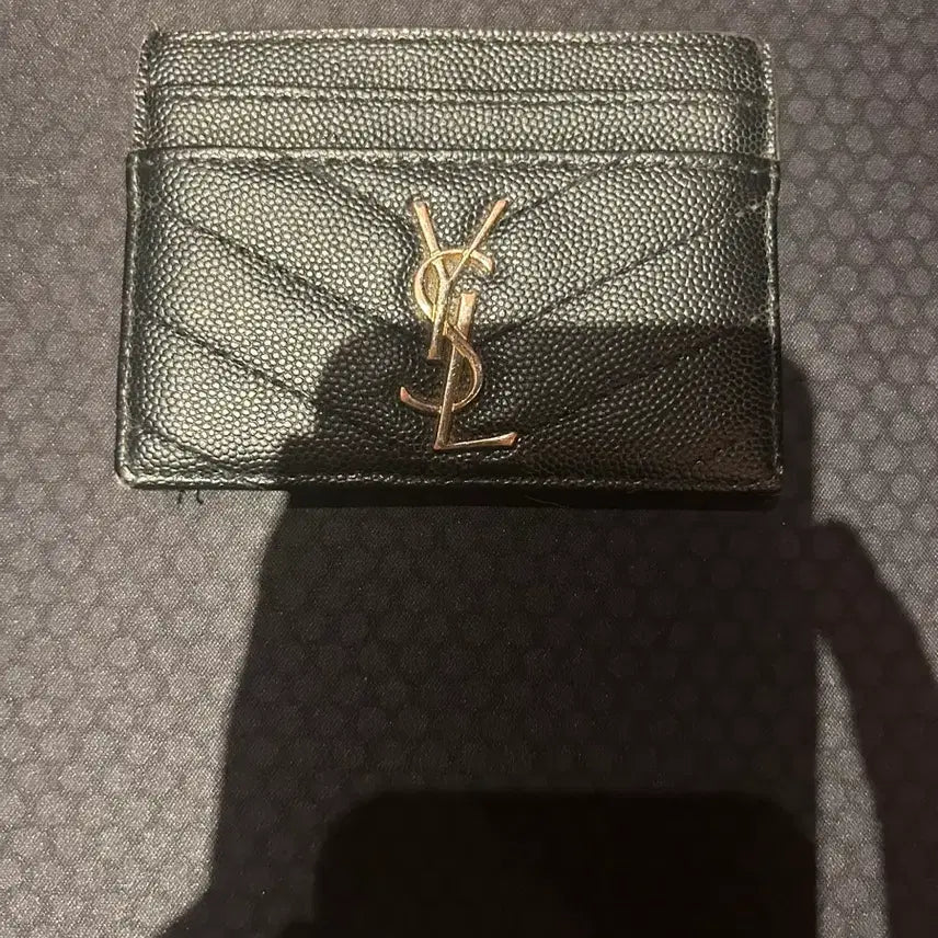 [BUNJANG] Yves Saint Laurent Black Card Holder / 입생로랑 카드지갑 블랙