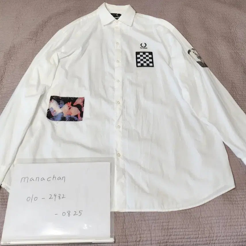 [BUNJANG] RAF SIMONS x FRED PERRY Patch Shirt - Large / 라프시몬스RAF SIMONS x 프레드페리FRED PERRY/패치 셔츠/L