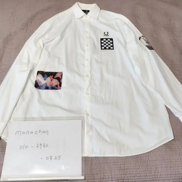 [BUNJANG] RAF SIMONS x FRED PERRY Patch Shirt - Large / 라프시몬스RAF SIMONS x 프레드페리FRED PERRY/패치 셔츠/L