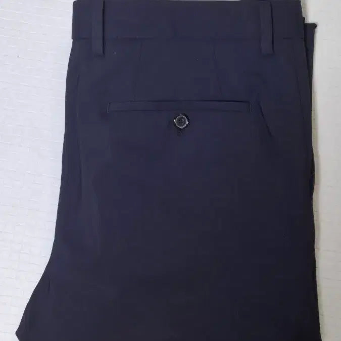[BUNJANG] Solid Homme Wool Blend Slim Tapered Fit Trousers Navy Size 50 / (50 정품) 솔리드옴므 울혼방 슬랙스33 얇은바지