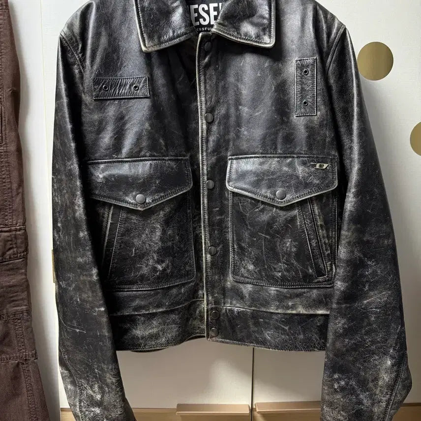 [BUNJANG] Diesel Vintage Leather Jacket / 디젤 빈티지 가죽 자켓L