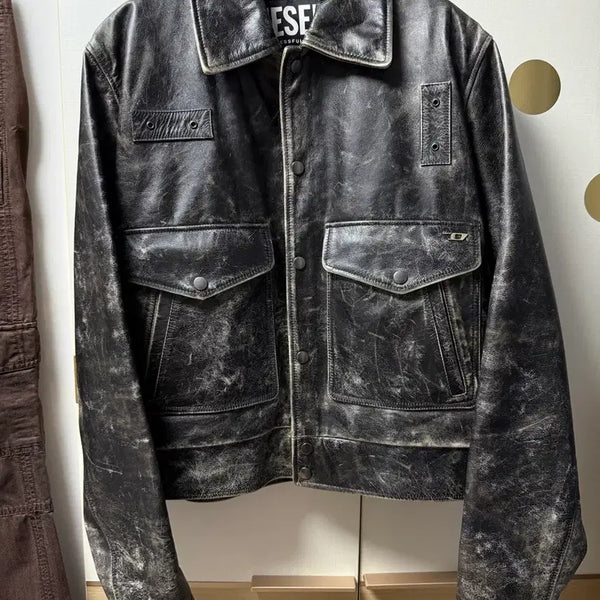 [BUNJANG] Diesel Vintage Leather Jacket / 디젤 빈티지 가죽 자켓L