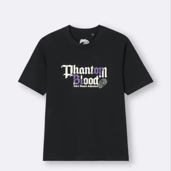 [BUNJANG] GU x JoJo's Bizarre Adventure Phantom Blood Collaboration T-Shirt (Black, L) / (새상품) GU x 죠죠 콜라보 티셔츠 ( 블랙 / 팬텀 블러드 ) L 사이즈