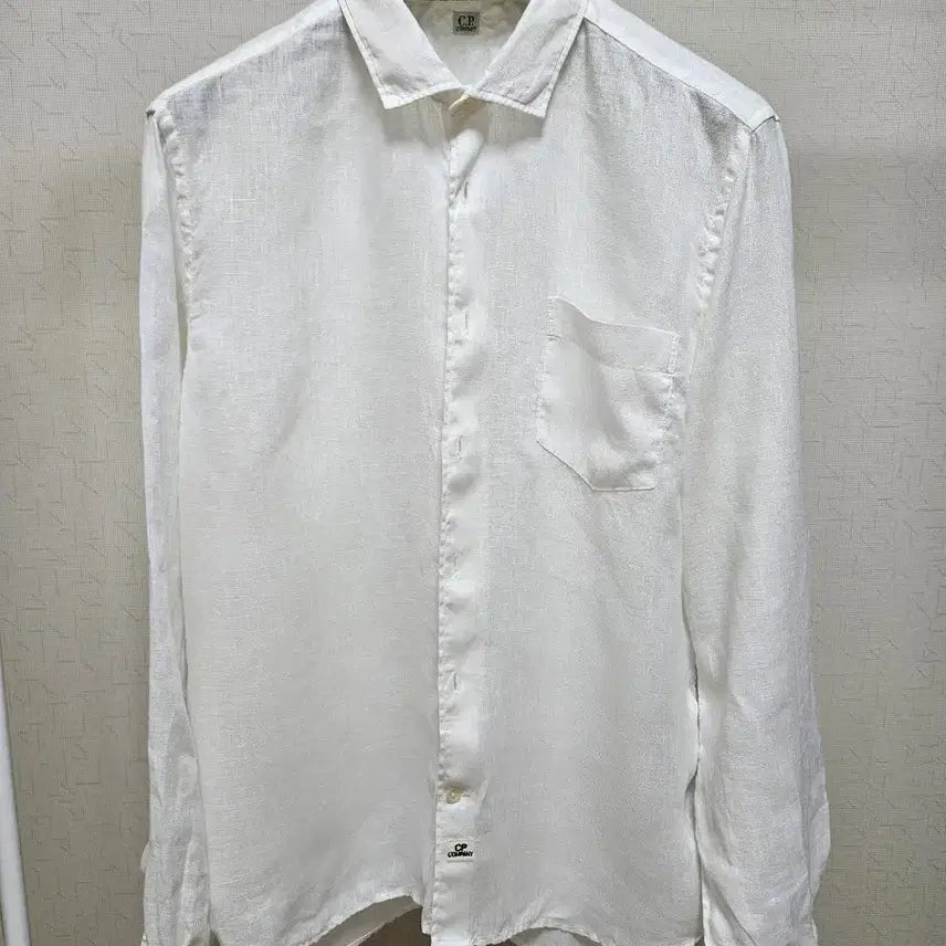 [BUNJANG] CP Company White Linen Shirt / CP컴퍼니 셔츠 화이트 린넨