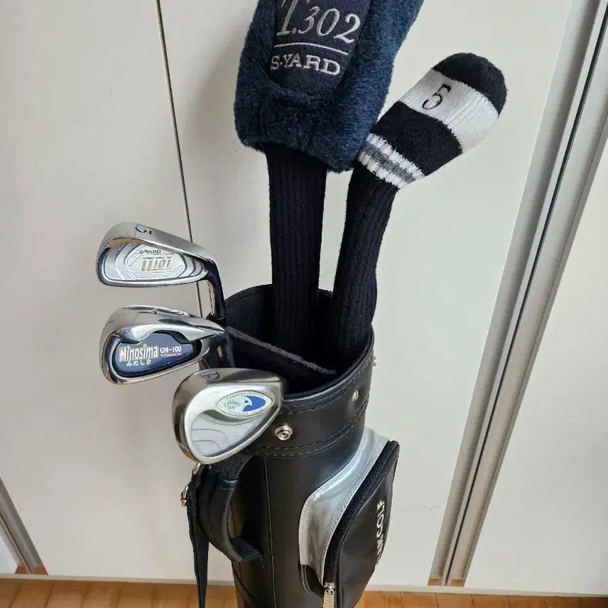 [BUNJANG] TaylorMade R7 Quad, A&K USA N5, S-Yard U101, Minosima GM-100, Callaway HawkEye Men's Golf Club Set with AK Golf Half Bag / 초중급 연습장 골프채 남성용