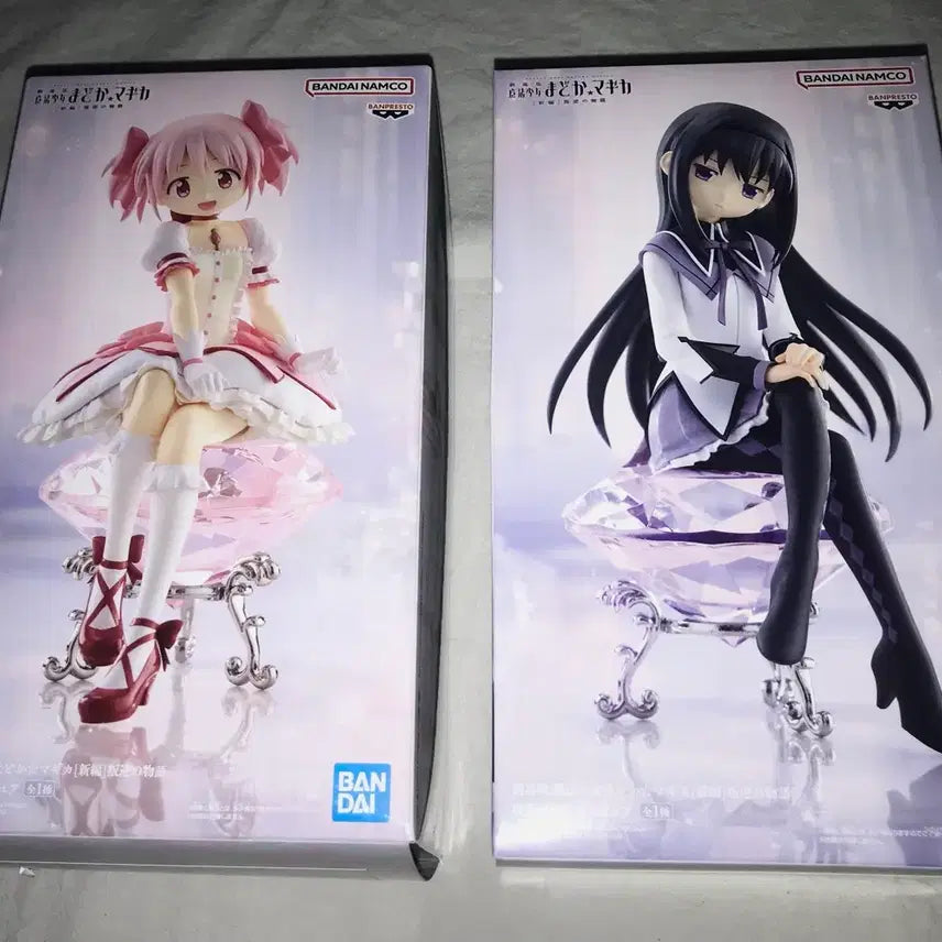 [BUNJANG] Madoka Magica Homura Akemi & Madoka Kaname Noodle Stopper Figure Bundle Set (Simple Unboxing) / 마법소녀 마도카 마기카 호무라 마도카 누들스토퍼 피규어 단순개봉 일괄