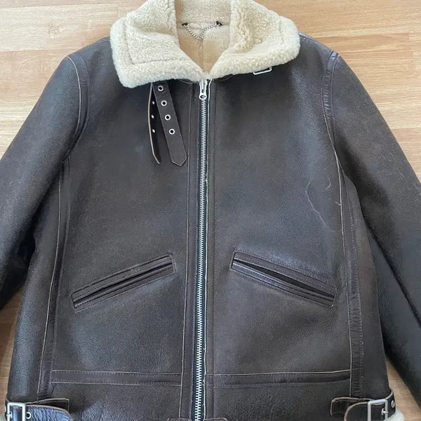 [BUNJANG] Curphey Real Lambskin B-3 Shearling Jacket L / curphey 리얼 램스킨 무스탕 b-3 L