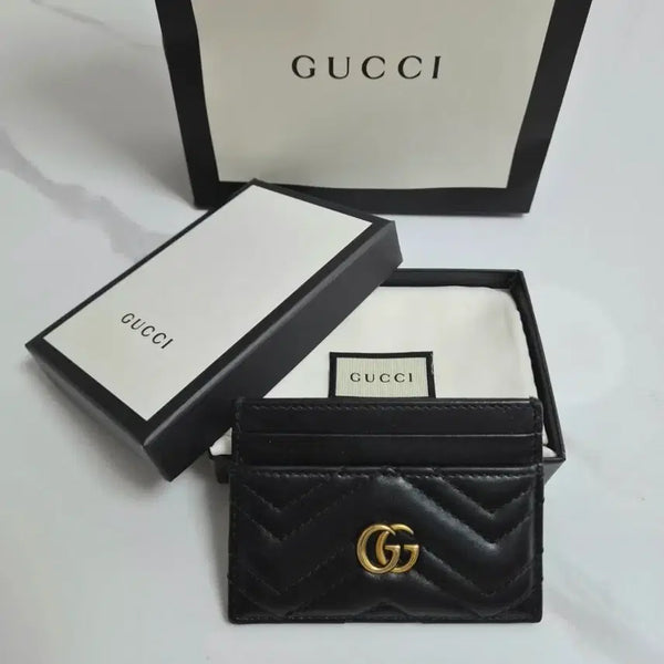 [BUNJANG] Gucci Marmont Card Wallet Black / 구찌 마몬트 카드지갑 블랙