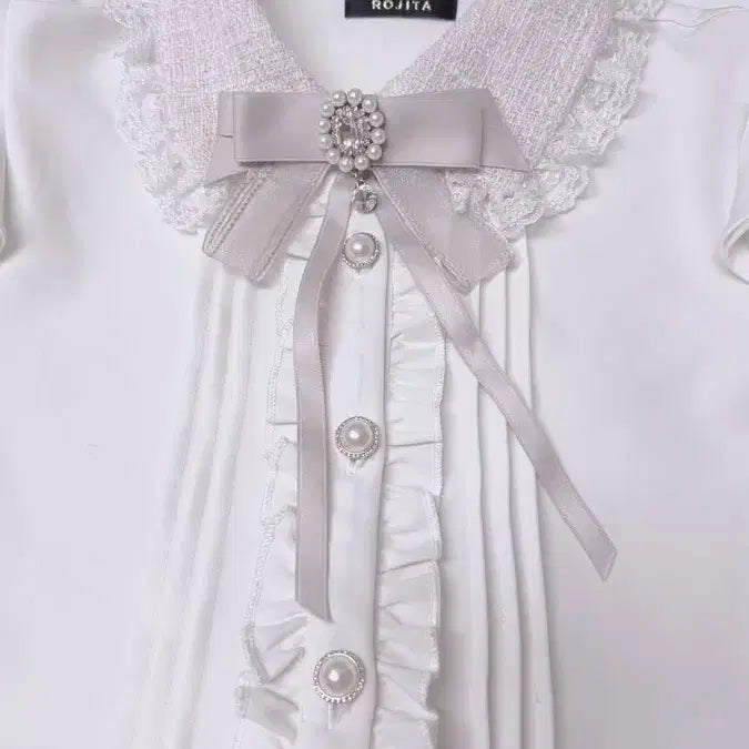 [BUNJANG] Rosita Short-Sleeve Blouse / 급전)정품 로지타 반팔 블라우스(수수료 포함)