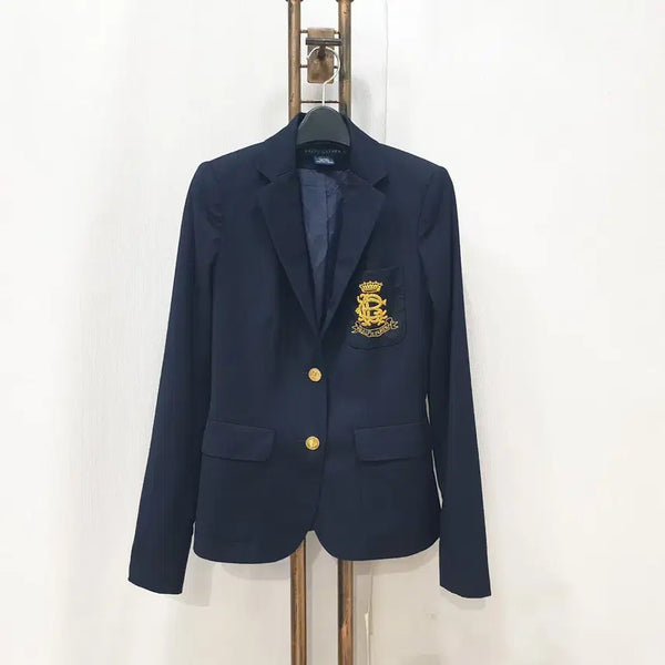 [BUNJANG] Polo Ralph Lauren Navy Gold Button Logo Jacket XS / (JJ30916)폴로랄프로렌 네이비 금장 버튼 로고 자켓 XS