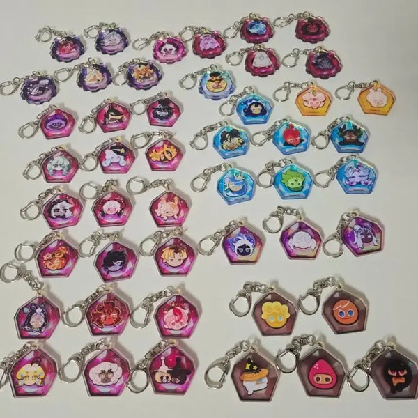 [BUNJANG] Cookie Run Kingdom Soul Stone Keychain Set (47 types) / [쿠킹덤] 쿠키런킹덤 영혼석 키링 (47종)(원가보다저렴ㅠㅠ)