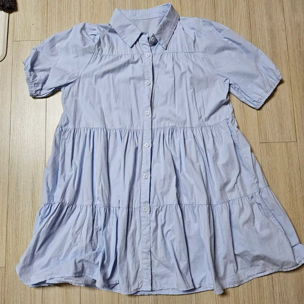 [BUNJANG] Sky Blue Mini Dress / 하늘색 원피스