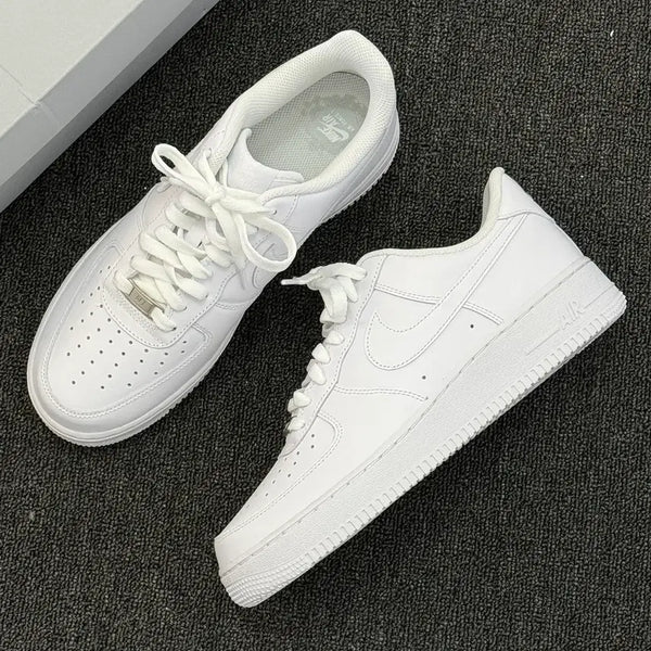 [BUNJANG] Nike Air Force 1 Low '07 'All White' Unisex Sneakers / 나이키 에어포스1 올화이트 로우 스니커즈 남녀공용 베이직 데일리 운동화