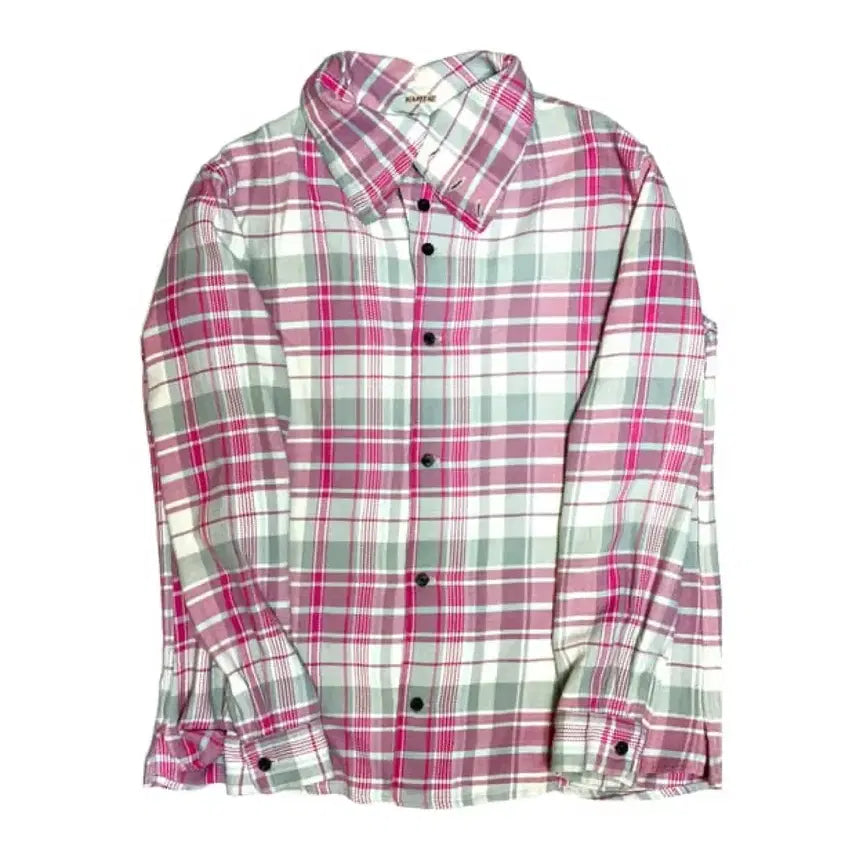 [BUNJANG] Kapital Big Collar Cropped Check Shirt L / Kapital 캐피탈 빅카라 크롭 체크 셔츠 3