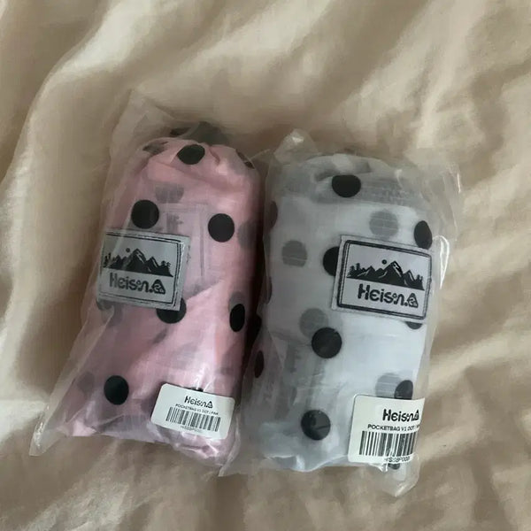 [BUNJANG] Haisan Dot Backpack Pink White (Sealed) / 미개봉) 하이산 도트 백팩 핑크 화이트
