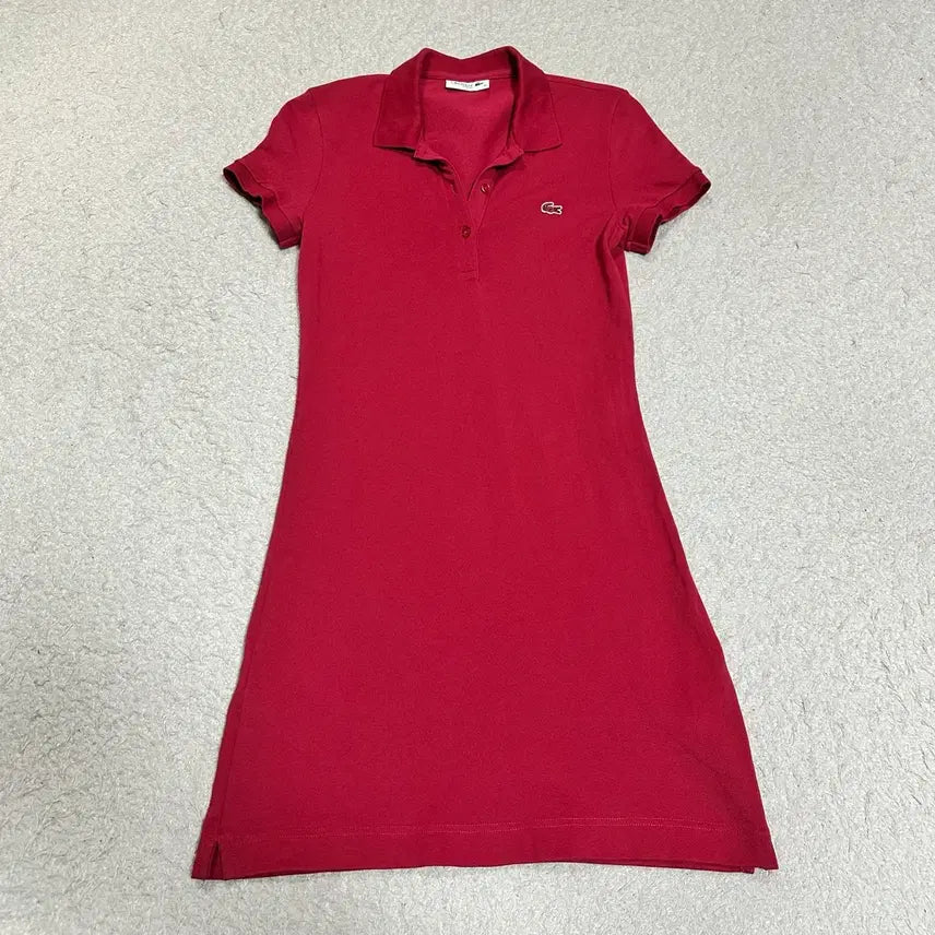 [BUNJANG] Lacoste Women's Short Sleeve Polo Dress Size 34 / 라코스테 여성 반팔 카라 원피스 34