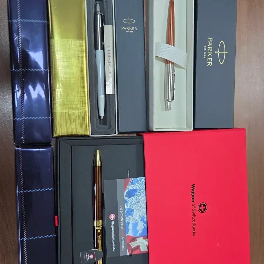 [BUNJANG] Parker & Wagner of Switzerland Ballpoint Pen Set / 파커 볼펜 / 와그너 오브 스위스 볼펜 세트