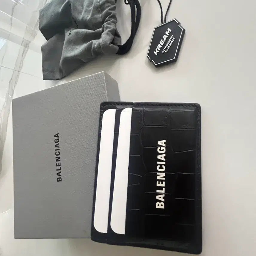 [BUNJANG] Balenciaga Crocodile Pattern Card Holder / 발렌시아가 카드지갑