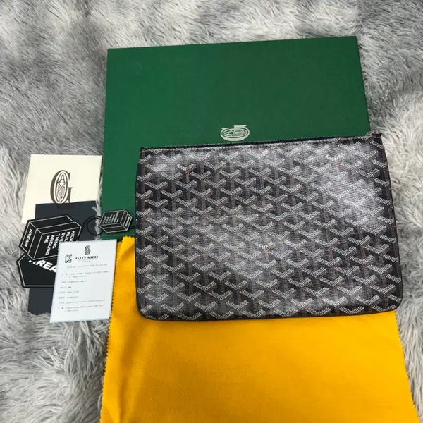 [BUNJANG] Goyard Senat MM Clutch Navy Blue / 고야드 세나 mm 클러치