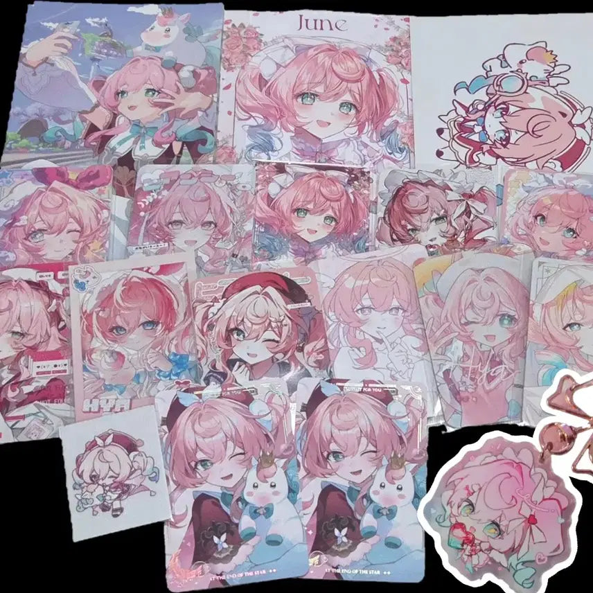 [BUNJANG] Honkai: Star Rail Hyacinth Photocard, Postcard, and Keyring Bundle / 붕스 히아킨 포카 엽서 키링 일괄 타야님 넝따님 말슈붕