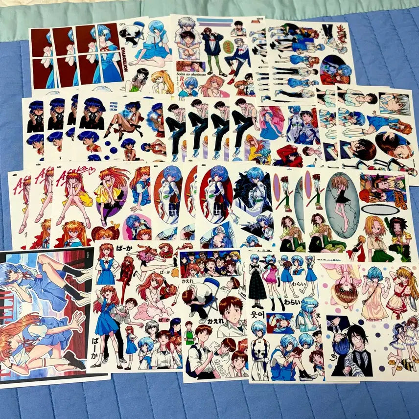 [BUNJANG] Evangelion Assorted Stickers (29 pcs) / 애니인스 에반게리온 인믹
