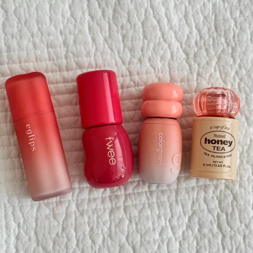 [BUNJANG] Eglips, Ffom, Alternative Stereo, Colorgam Tint Bundle Set / 틴트 4개 일괄 처분(이글립스 플레어,퓌 소르베 70%,얼터너티브스테레오 허니드피치,컬러그램 말랑망귤)