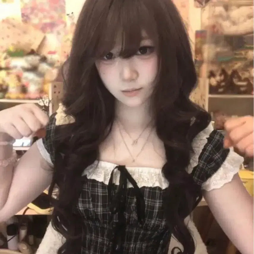 [BUNJANG] French Retro Lace Trim Square Neck Cropped Short Sleeve Blouse / 새상품 프렌치 레트로 레이스 트림 스퀘어 크롭 반팔 블라우스 쉬인 에이블리