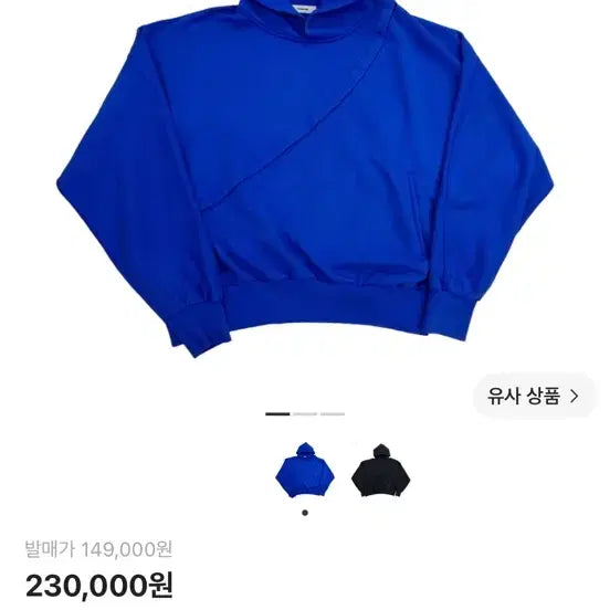 [BUNJANG] Nonnode x Shinsegae BAYC 2-Piece Cropped Hoodie Washed Blue / 논노드 x 신세계 BAYC 2피스 크롭 후드 워시드 블루
